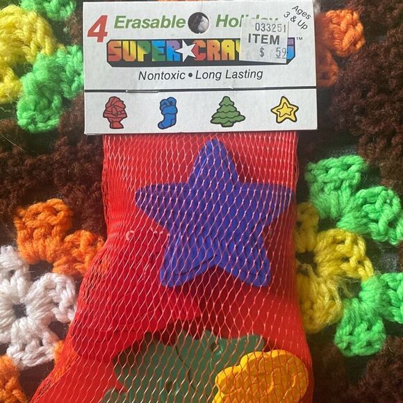 Vintage Random House Super Crayons Christmas 3D NEW - Picture 6 of 7